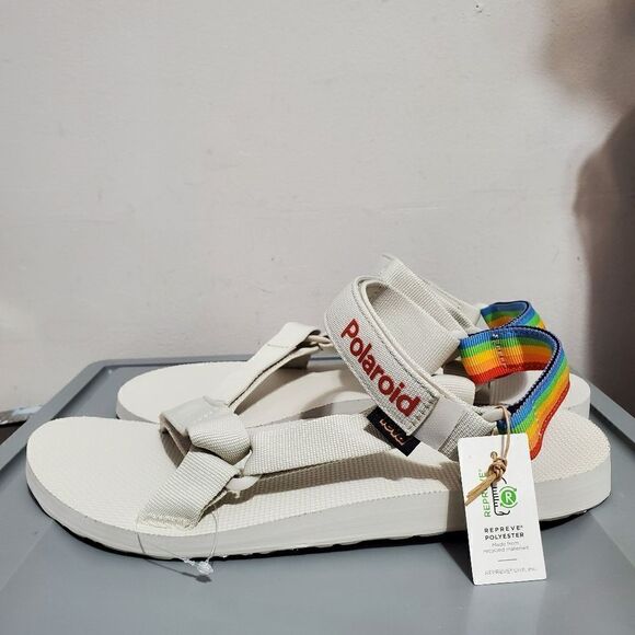 Teva Polaroid Mens Sz 12 Sandals Light Gray (1125392) Hike Camp Water Adjustable - Picture 1 of 12